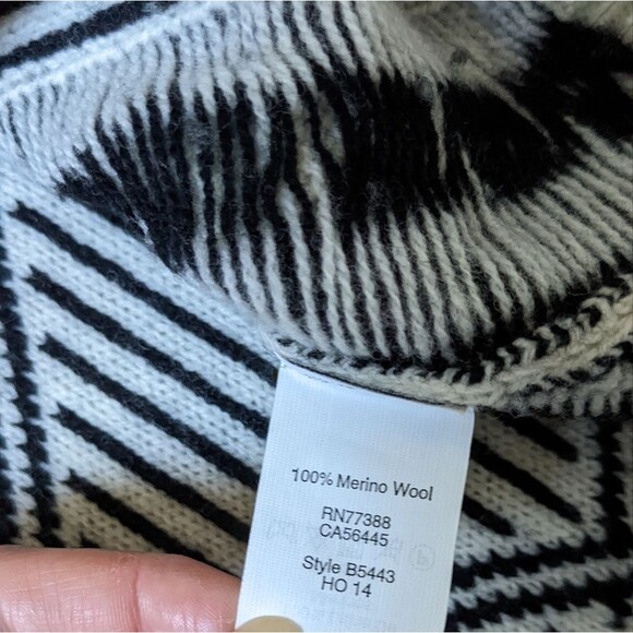 Madewell Merino Wool Diamond Flip Sweater - Picture 6 of 6